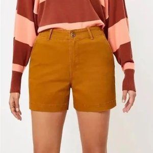 Loft Mustard High Waisted Shorts | Size 6